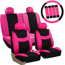 pink seat covers